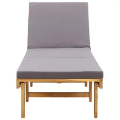 Chaise Longue Pliante Avec Coussin Bois D'acacia Solide 11 Chaise Longue Pliante Avec Coussin Bois D'acacia Solide -Le Coin Jardin chaise longue pliante avec coussin bois d acacia solide 3666722527255 555310