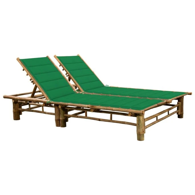 Chaise Longue Pour 2 Personnes Avec Coussins Bambou 15 1 Chaise Longue Pour 2 Personnes Avec Coussins Bambou 15