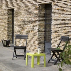 Chaise Miami Pliante - Anthracite -Le Coin Jardin chaise miami pliante anthracite 3100038075869 659059