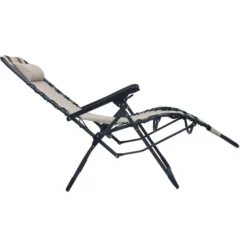 Chaise Pliable De Terrasse Crème Textilène -Le Coin Jardin chaise pliable de terrasse creme textilene 3666722528115 554284