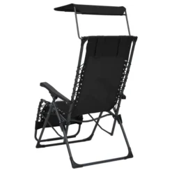 Chaise Pliable De Terrasse Textilène Noir -Le Coin Jardin chaise pliable de terrasse textilene noir 3666722460873 763235