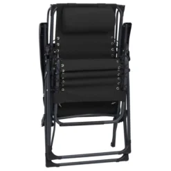 Chaise Pliable De Terrasse Textilène Noir -Le Coin Jardin chaise pliable de terrasse textilene noir 3666722460873 763238