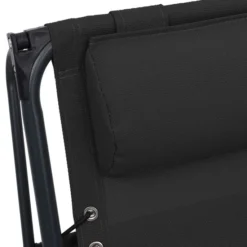 Chaise Pliable De Terrasse Textilène Noir -Le Coin Jardin chaise pliable de terrasse textilene noir 3666722460873 763240