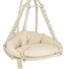 Chaise Suspendue Avec Coussins Métal Blanc Octopus