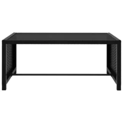 Chaises Longues 2 Pcs Avec Table Résine Tressée Noir 2 -Le Coin Jardin chaises longues 2 pcs avec table resine tressee noir 3666722526562 556308