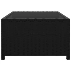 Chaises Longues 2 Pcs Avec Table Résine Tressée Noir 2 -Le Coin Jardin chaises longues 2 pcs avec table resine tressee noir 3666722526562 556309