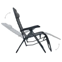Chaises Pliables De Terrasse 2 Pcs Gris Textilène -Le Coin Jardin chaises pliables de terrasse 2 pcs gris textilene 3666722356558 942184
