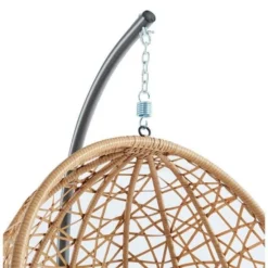 COSTA Fauteuil Oeuf Suspendu En Résine Tressée - Coussin En Polyester -Le Coin Jardin costa fauteuil oeuf suspendu en resine tressee coussin en polyester 3612408098342 438565