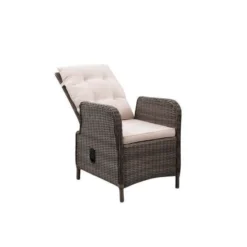 Fauteuil De Jardin Inclinable En Acier Et Résine Tressée - Assise Et Dossier Avec Coussins - 72,5 X 60,5 X H.95,5 Cm - Couleur Roti -Le Coin Jardin fauteuil de jardin inclinable en acier et resine tressee assise et dossier avec coussins 72 5 x 60 5 x h 95 5 cm couleur roti 3612408314442 728783
