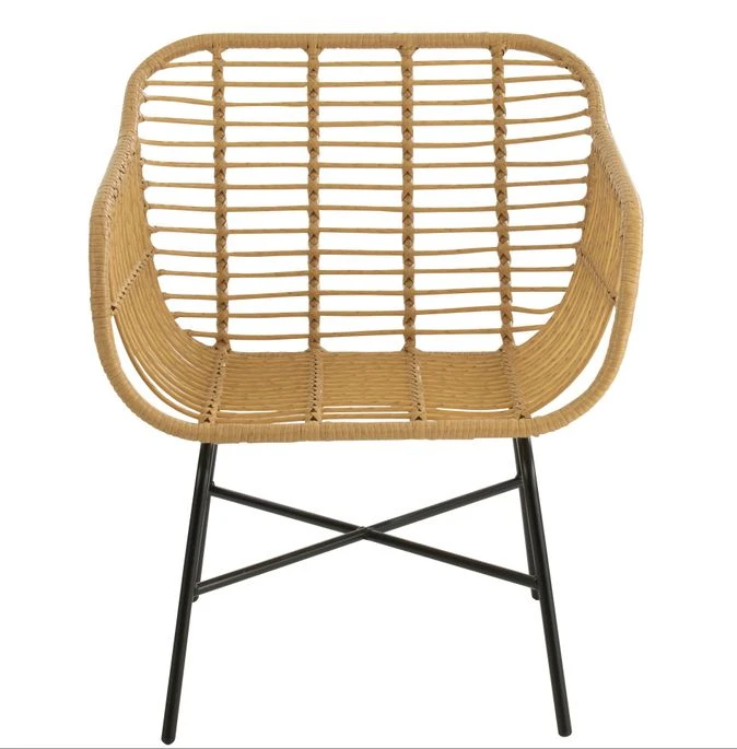 Fauteuil De Jardin Métal Naturel Rachella L 68 Cm 2 Fauteuil De Jardin Métal Naturel Rachella L 68 Cm – Image 2