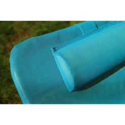 Fauteuil Relax Avec Tetiere - Structure En Acier Et Textilene - 3 Positions - 57 X 56 X 74 Cm - Bleu -Le Coin Jardin fauteuil relax avec tetiere structure en acier et textilene 3 positions 57 x 56 x 74 cm bleu 3612407958494 429836