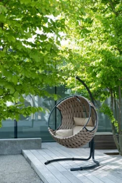 Fauteuil Suspendu Avec Coussin Métal Beige Pona 20 Fauteuil Suspendu Avec Coussin Métal Beige Pona -Le Coin Jardin fauteuil suspendu avec coussin metal beige pona 5400924216306 1336051