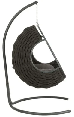 Fauteuil Suspendu Avec Coussins Métal Noir Vega -Le Coin Jardin fauteuil suspendu avec coussins metal noir vega 5400924216313 1336036