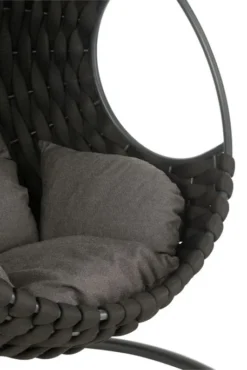 Fauteuil Suspendu Avec Coussins Métal Noir Vega -Le Coin Jardin fauteuil suspendu avec coussins metal noir vega 5400924216313 1336039