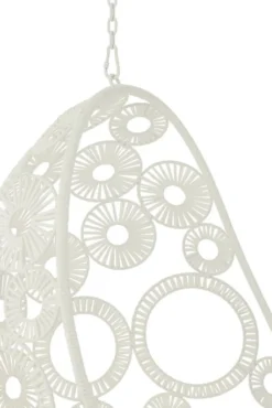 Fauteuil Suspendu Ovale Aluminium Blanc Balto -Le Coin Jardin fauteuil suspendu ovale aluminium blanc balto 5400924207069 1336095