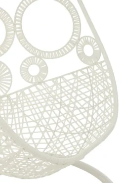 Fauteuil Suspendu Ovale Aluminium Blanc Balto -Le Coin Jardin fauteuil suspendu ovale aluminium blanc balto 5400924207069 1336096