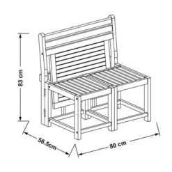 FINLANDEK - Banc Convertible Avec Plateau En Eucalyptus - RAUHA -Le Coin Jardin finlandek banc convertible avec plateau en eucalyptus rauha 3612407256385 438575