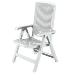 GROSFILLEX Fauteuil Dossier Réglable Fidji 3 - Blanc