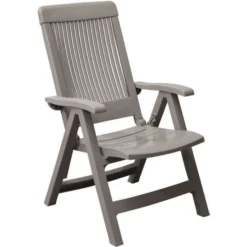 GROSFILLEX Fauteuil Dossier Réglable Fidji 3 - Taupe