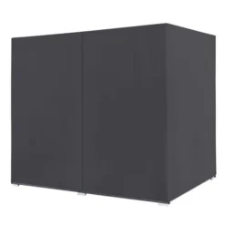 Lit De Jardin à Baldaquin Polyester Et Résine Tressée Gris Uvo -Le Coin Jardin lit de jardin a baldaquin polyester et resine tressee gris uvo 3666722558327 386074