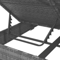 Lit De Jardin à Baldaquin Polyester Et Résine Tressée Gris Uvo -Le Coin Jardin lit de jardin a baldaquin polyester et resine tressee gris uvo 3666722558327 386075