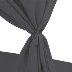 Lit De Jardin à Baldaquin Polyester Et Résine Tressée Gris Uvo -Le Coin Jardin lit de jardin a baldaquin polyester et resine tressee gris uvo 3666722558327 386076