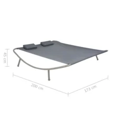 Lit De Jardin Anthracite 200x173 Cm Acier 11 Lit De Jardin Anthracite 200x173 Cm Acier -Le Coin Jardin lit de jardin anthracite 200x173 cm acier 8718475621935 978462
