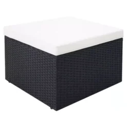 Lit De Jardin Modulable à Auvent Résine Tressée Noire Velass 8 Lit De Jardin Modulable à Auvent Résine Tressée Noire Velass -Le Coin Jardin lit de jardin modulable a auvent resine tressee noire velass 8718475501893 388857