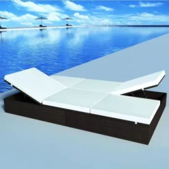 Lit De Jardin Résine Tressée Marron Et Polyester Blanc Imia 9 Lit De Jardin Résine Tressée Marron Et Polyester Blanc Imia -Le Coin Jardin lit de jardin resine tressee marron et polyester blanc imia 3666722559522 384942