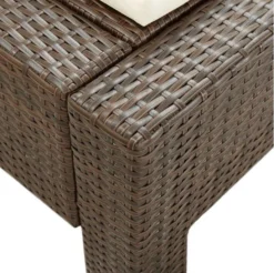 Lit De Jardin Tissu Blanc Et Résine Tressée Marron Daget -Le Coin Jardin lit de jardin tissu blanc et resine tressee marron daget 3666722558303 386084