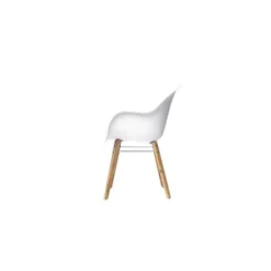 Lot De 2 Fauteuils - Polypropylene Et Bois Acacia - Blanc -Le Coin Jardin lot de 2 fauteuils polypropylene et bois acacia blanc 3533413000659 429840