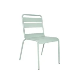 Lot De 4 Chaises De Jardin - Acier - Vert Céladon -Le Coin Jardin lot de 4 chaises de jardin acier vert celadon 3619999332954 1321845