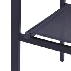 Lot De 4 Fauteuils De Jardin En Aluminium Assise Textilene - 57 X 56 X 87 Cm - Gris -Le Coin Jardin lot de 4 fauteuils de jardin en aluminium assise textilene 57 x 56 x 87 cm gris 3612408313933 597546