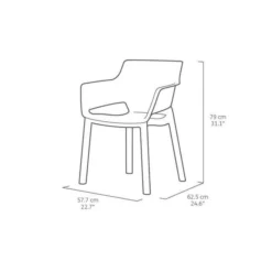 Lots De 6 Fauteuils Monoblocs - Empilables En Résine De Synthese - Forme Cabriolet - Imitation Rotin Tressé - ALLIBERT BY KETER - E -Le Coin Jardin lots de 6 fauteuils monoblocs empilables en resine de synthese forme cabriolet imitation rotin tresse allibert by keter e 8711245151557 728753