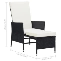 Salon De Jardin 2 Pcs Avec Coussins Résine Tressée Noir 2 -Le Coin Jardin salon de jardin 2 pcs avec coussins resine tressee noir 3666722364348 935703