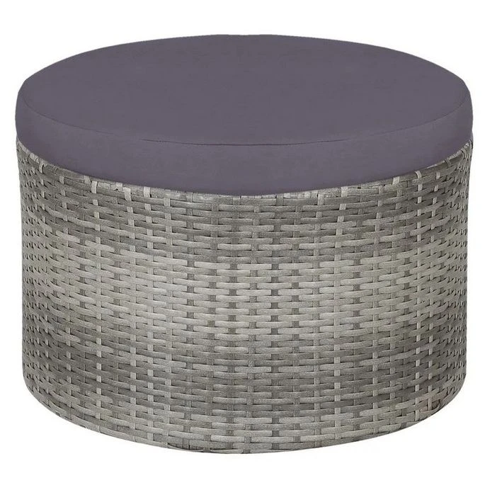 Salon De Jardin à LED 4 Pièces Résine Tressée Et Tissu Gris Uvo 4 Salon De Jardin à LED 4 Pièces Résine Tressée Et Tissu Gris Uvo – Image 4