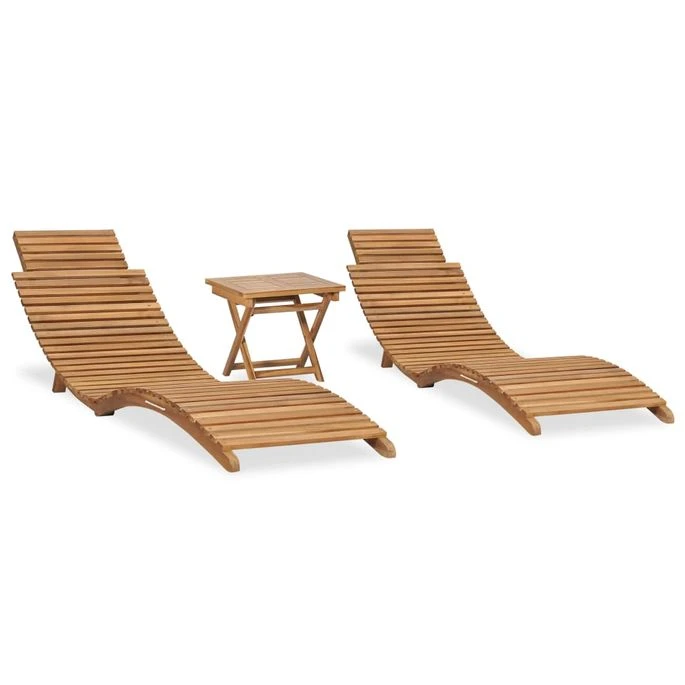 Salon De Jardin Pliable 3 Pcs Bois De Teck Solide 1 Salon De Jardin Pliable 3 Pcs Bois De Teck Solide