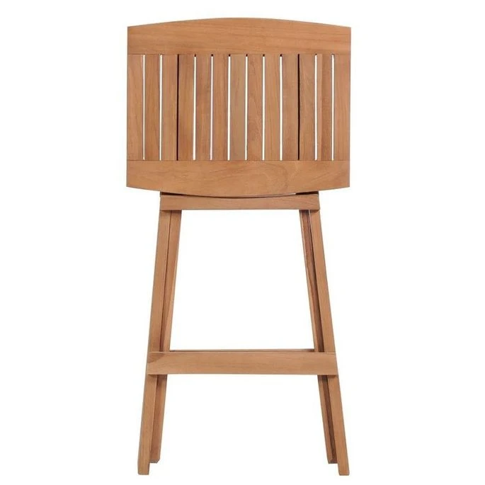 Tabouret De Jardin Pliable Teck Massif Clair Ketia - Lot De 4 3 Tabouret De Jardin Pliable Teck Massif Clair Ketia - Lot De 4 – Image 3