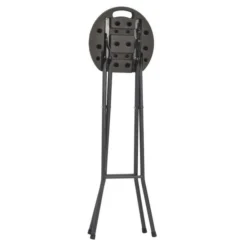 Tabouret Haut Pliable Polyéthylène Marron Nesly - Lot De 2 -Le Coin Jardin tabouret haut pliable polyethylene marron nesly lot de 2 3666722560016 384481