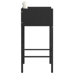 Tabourets De Bar 2 Pcs Avec Coussins Noir Résine Tressée -Le Coin Jardin tabourets de bar 2 pcs avec coussins noir resine tressee 3666722244893 1099851