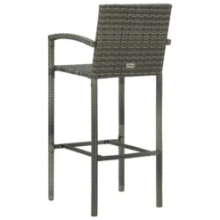 Tabourets De Bar 2 Pcs Gris Résine Tressée -Le Coin Jardin tabourets de bar 2 pcs gris resine tressee 3666722354813 943918