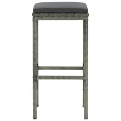 Tabourets De Bar Avec Coussins 4 Pcs Gris Résine Tressée 11 Tabourets De Bar Avec Coussins 4 Pcs Gris Résine Tressée -Le Coin Jardin tabourets de bar avec coussins 4 pcs gris resine tressee 3666722354868 943877