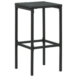 Tabourets De Bar Avec Coussins 4 Pcs Noir Résine Tressée -Le Coin Jardin tabourets de bar avec coussins 4 pcs noir resine tressee 3666722354875 943868