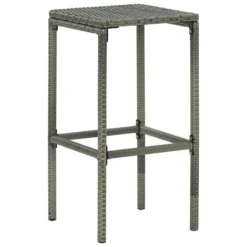 Tabourets De Bar Avec Coussins 6 Pcs Gris Résine Tressée -Le Coin Jardin tabourets de bar avec coussins 6 pcs gris resine tressee 3666722413534 847401